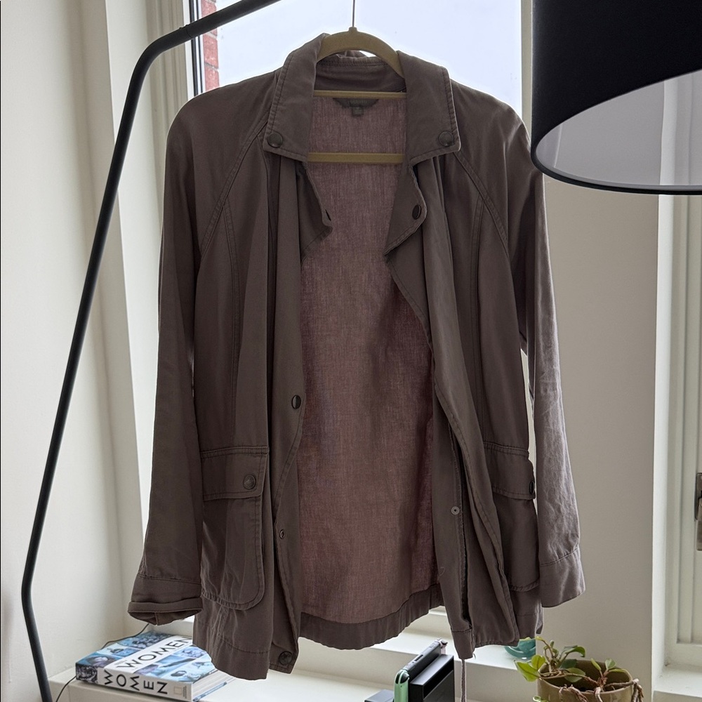 Rubbish Women's Utility Jacket in Taupe